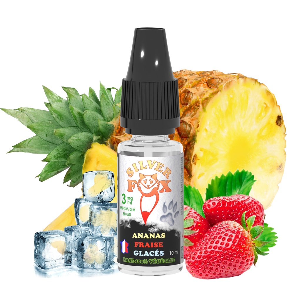 10 ml Ananas Fraise Silver Fox
