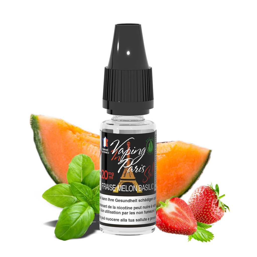 Sel 10ml Fraise Melon Basilic VIP